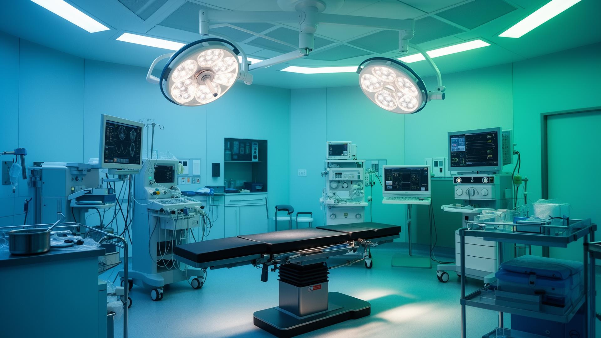 Modern operating room with advanced medical technology